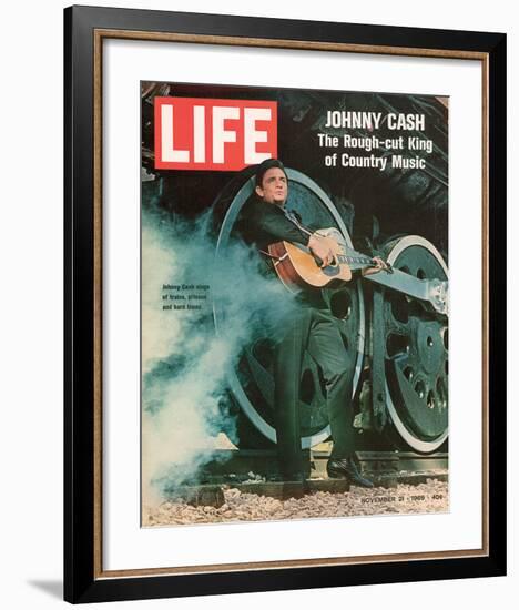 LIFE Johnny Cash Rough-cut King-null-Framed Art Print