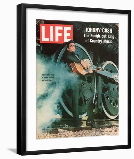 LIFE Johnny Cash Rough-cut King-null-Framed Art Print