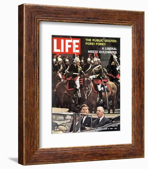 LIFE Kennedy in Paris 1961-null-Framed Art Print