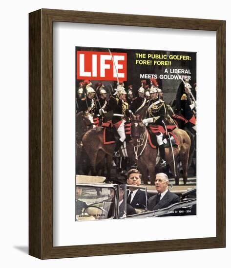 LIFE Kennedy in Paris 1961-null-Framed Art Print