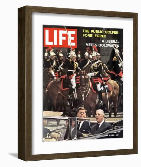 LIFE Kennedy in Paris 1961-null-Framed Art Print