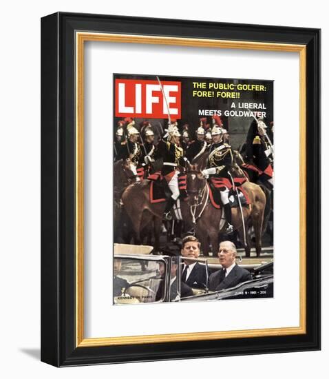 LIFE Kennedy in Paris 1961-null-Framed Premium Giclee Print
