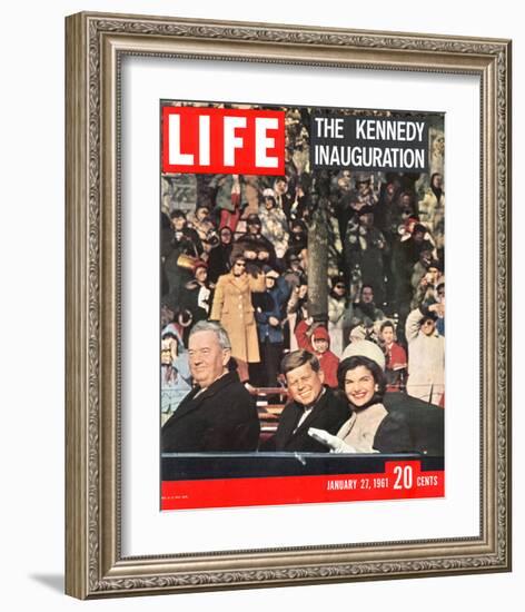 LIFE Kennedy Inauguration 1961-null-Framed Premium Giclee Print