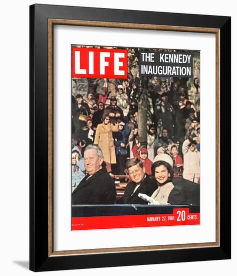 LIFE Kennedy Inauguration 1961-null-Framed Premium Giclee Print