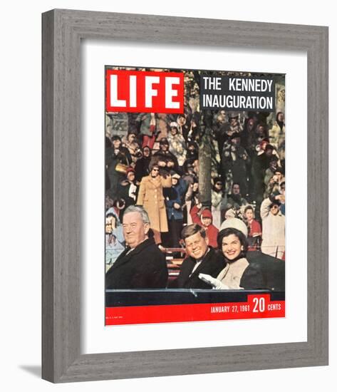 LIFE Kennedy Inauguration 1961-null-Framed Premium Giclee Print
