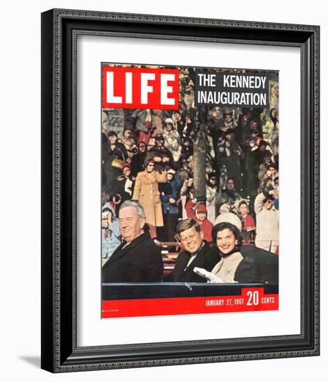 LIFE Kennedy Inauguration 1961-null-Framed Premium Giclee Print