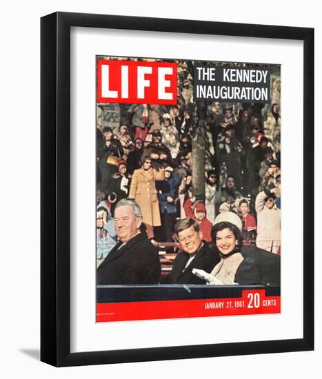 LIFE Kennedy Inauguration 1961-null-Framed Premium Giclee Print