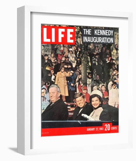 LIFE Kennedy Inauguration 1961-null-Framed Premium Giclee Print