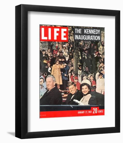 LIFE Kennedy Inauguration 1961-null-Framed Art Print