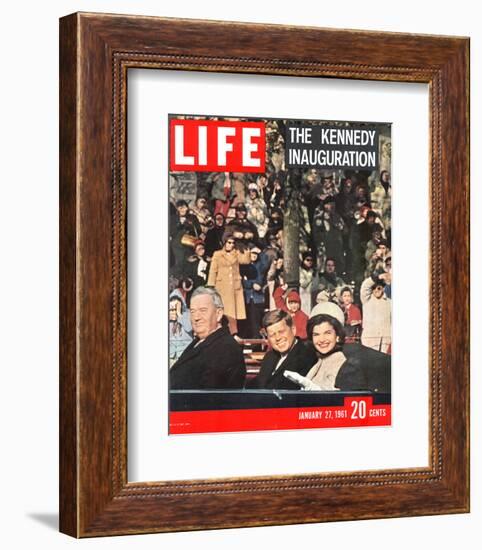 LIFE Kennedy Inauguration 1961-null-Framed Art Print