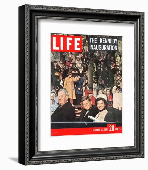 LIFE Kennedy Inauguration 1961-null-Framed Art Print