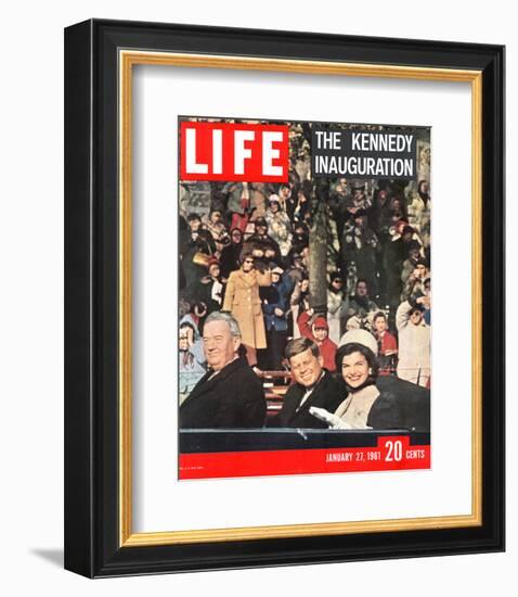 LIFE Kennedy Inauguration 1961-null-Framed Art Print