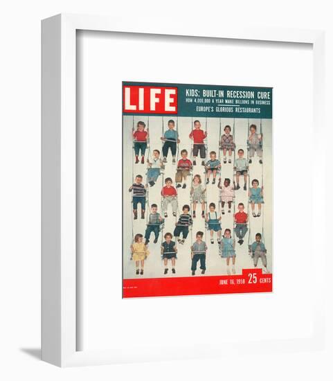 LIFE Kids-Recession Cure 1958-null-Framed Art Print