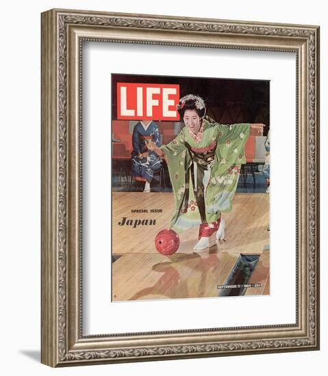 LIFE Kimono Lady - Japan 1964-null-Framed Art Print