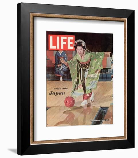 LIFE Kimono Lady - Japan 1964-null-Framed Art Print