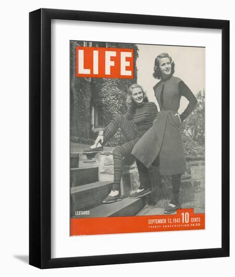 LIFE Leotard Fashion 1943-null-Framed Art Print