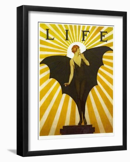 Life Magazine Cover Bat Girl Yellow-Vintage Apple Collection-Framed Giclee Print