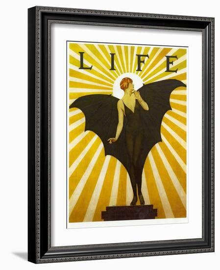 Life Magazine Cover Bat Girl Yellow-Vintage Apple Collection-Framed Giclee Print