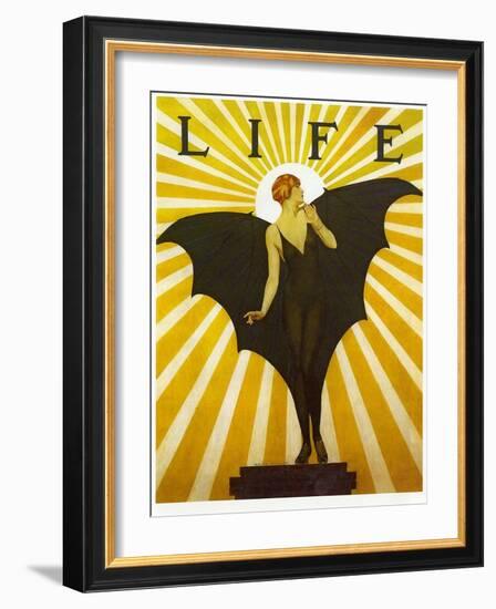 Life Magazine Cover Bat Girl Yellow-Vintage Apple Collection-Framed Giclee Print