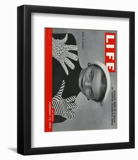 LIFE News in Gloves 1952-null-Framed Premium Giclee Print