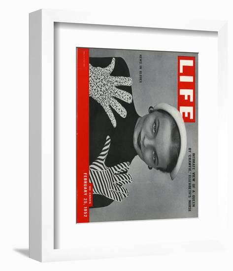 LIFE News in Gloves 1952-null-Framed Premium Giclee Print