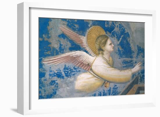 Life of Christ, Angel at the Nativity-Giotto di Bondone-Framed Art Print