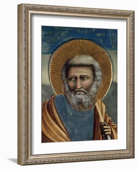 Life of Christ, Joseph in the Flight into Egypt-Giotto di Bondone-Framed Art Print