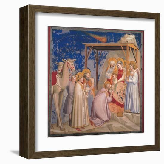 Life of Christ, The Adoration of the Magi-Giotto di Bondone-Framed Art Print