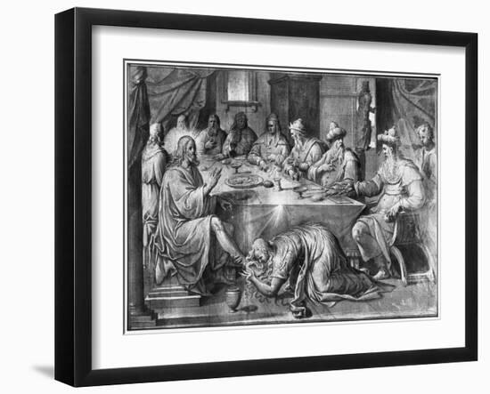 Life of Christ, the Meal at the House of Simon the Pharisee-Henri Lerambert-Framed Giclee Print