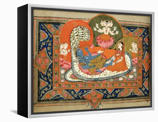 Life of Krishna, C18th - 19th Century-null-Framed Premier Image Canvas