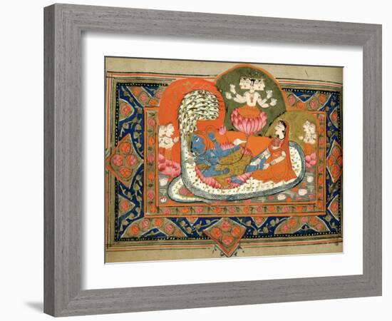 Life of Krishna, C18th - 19th Century-null-Framed Giclee Print