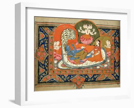 Life of Krishna, C18th - 19th Century-null-Framed Giclee Print