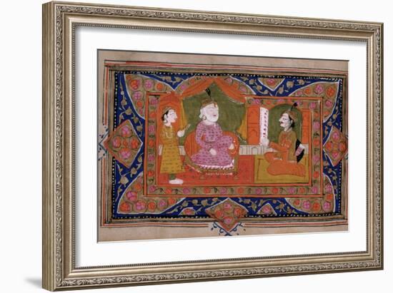 Life of Krishna, C18th - 19th Century-null-Framed Giclee Print