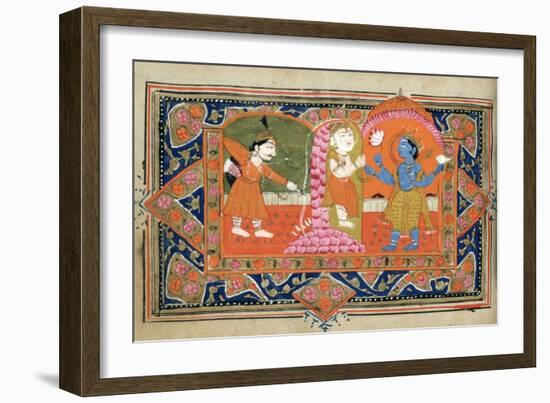 Life of Krishna, C18th - 19th Century-null-Framed Giclee Print