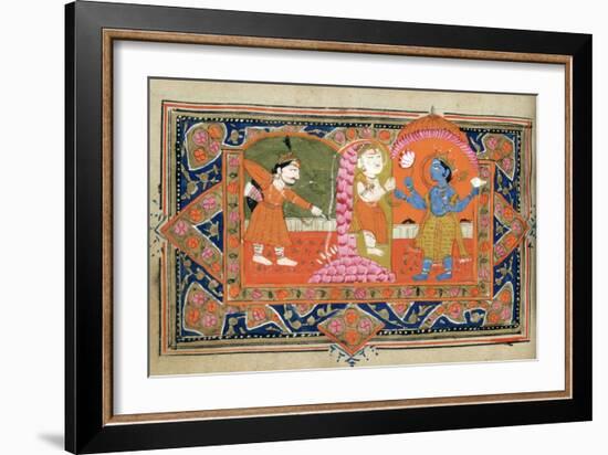 Life of Krishna, C18th - 19th Century-null-Framed Giclee Print