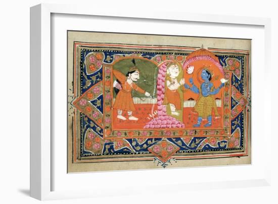 Life of Krishna, C18th - 19th Century-null-Framed Giclee Print