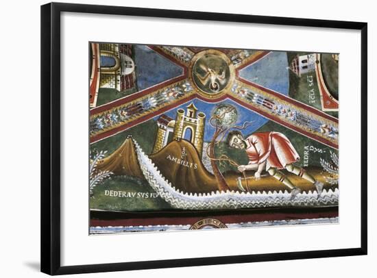 Life of St. Nicholas of Bari, Detail from Cycle of Frescoes, St. Eldrado Chapel-null-Framed Giclee Print