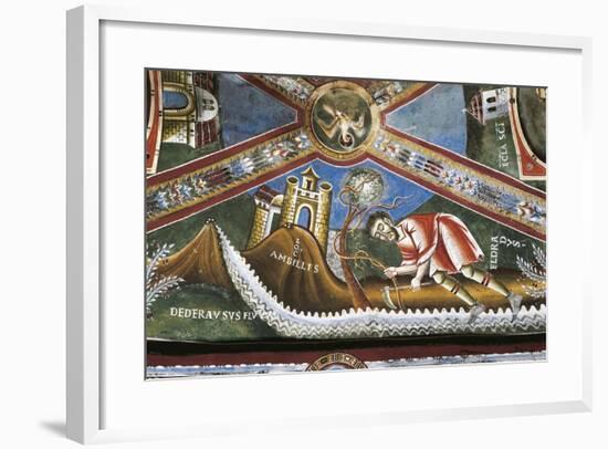 Life of St. Nicholas of Bari, Detail from Cycle of Frescoes, St. Eldrado Chapel-null-Framed Giclee Print