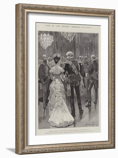 Life of the German Emperor William I-Richard Caton Woodville II-Framed Giclee Print