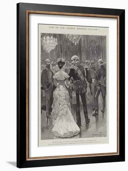 Life of the German Emperor William I-Richard Caton Woodville II-Framed Giclee Print