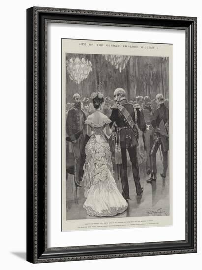Life of the German Emperor William I-Richard Caton Woodville II-Framed Giclee Print