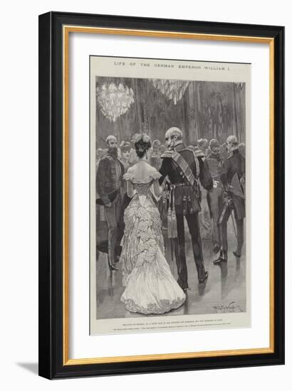 Life of the German Emperor William I-Richard Caton Woodville II-Framed Giclee Print