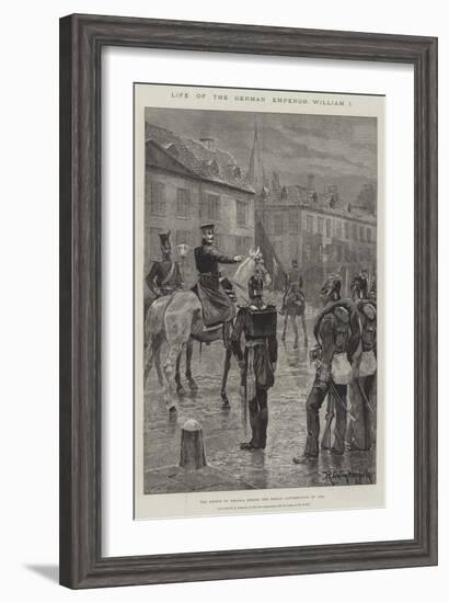 Life of the German Emperor William I-Richard Caton Woodville II-Framed Giclee Print