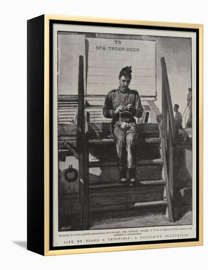 Life on Board a Troopship, a Favourite Occupation-null-Framed Premier Image Canvas