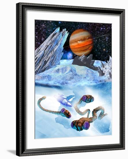 Life on Europa-Victor Habbick-Framed Photographic Print