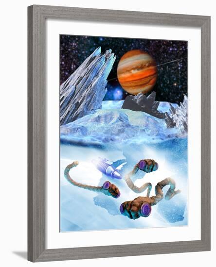 Life on Europa-Victor Habbick-Framed Photographic Print