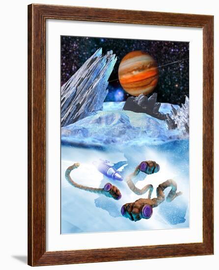 Life on Europa-Victor Habbick-Framed Photographic Print