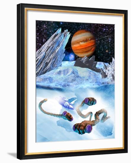 Life on Europa-Victor Habbick-Framed Photographic Print