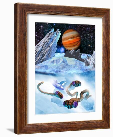 Life on Europa-Victor Habbick-Framed Photographic Print