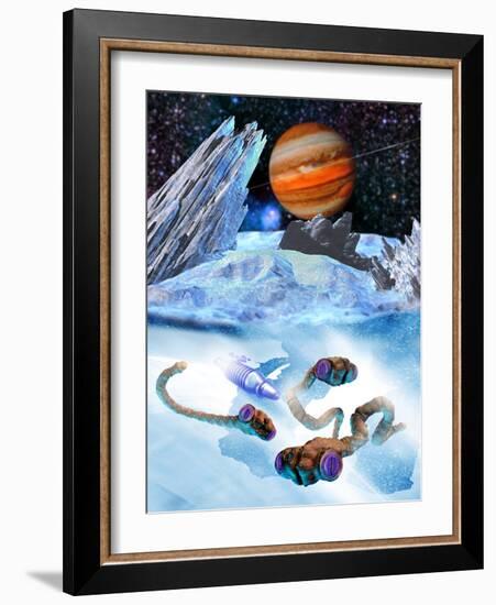 Life on Europa-Victor Habbick-Framed Photographic Print